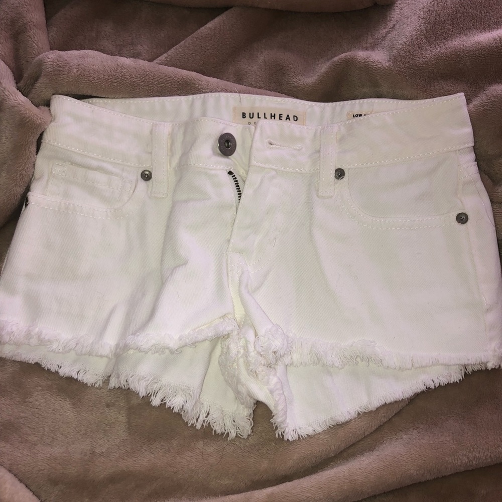 PacSun White jean shorts